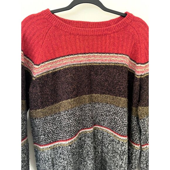 Womens Roots Colorblock Wool Sweater Size L - Picture 4 of 6
